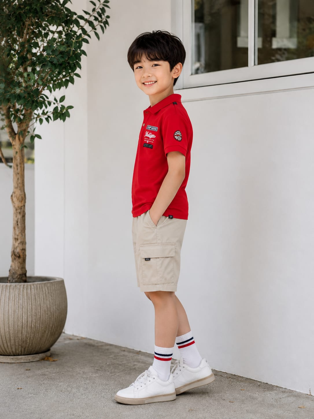 Brilliant Cherry Red Polo