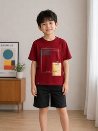 Rich Maroon Partywear Tshirt