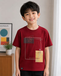 Rich Maroon Partywear Tshirt