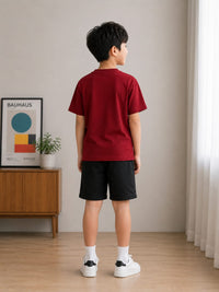 Rich Maroon Partywear Tshirt
