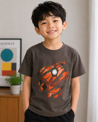 Charcoal Grey  Graphic T-Shirt