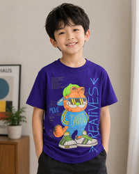The Garfield "Creative" Super Soft Tee in Royal Purple