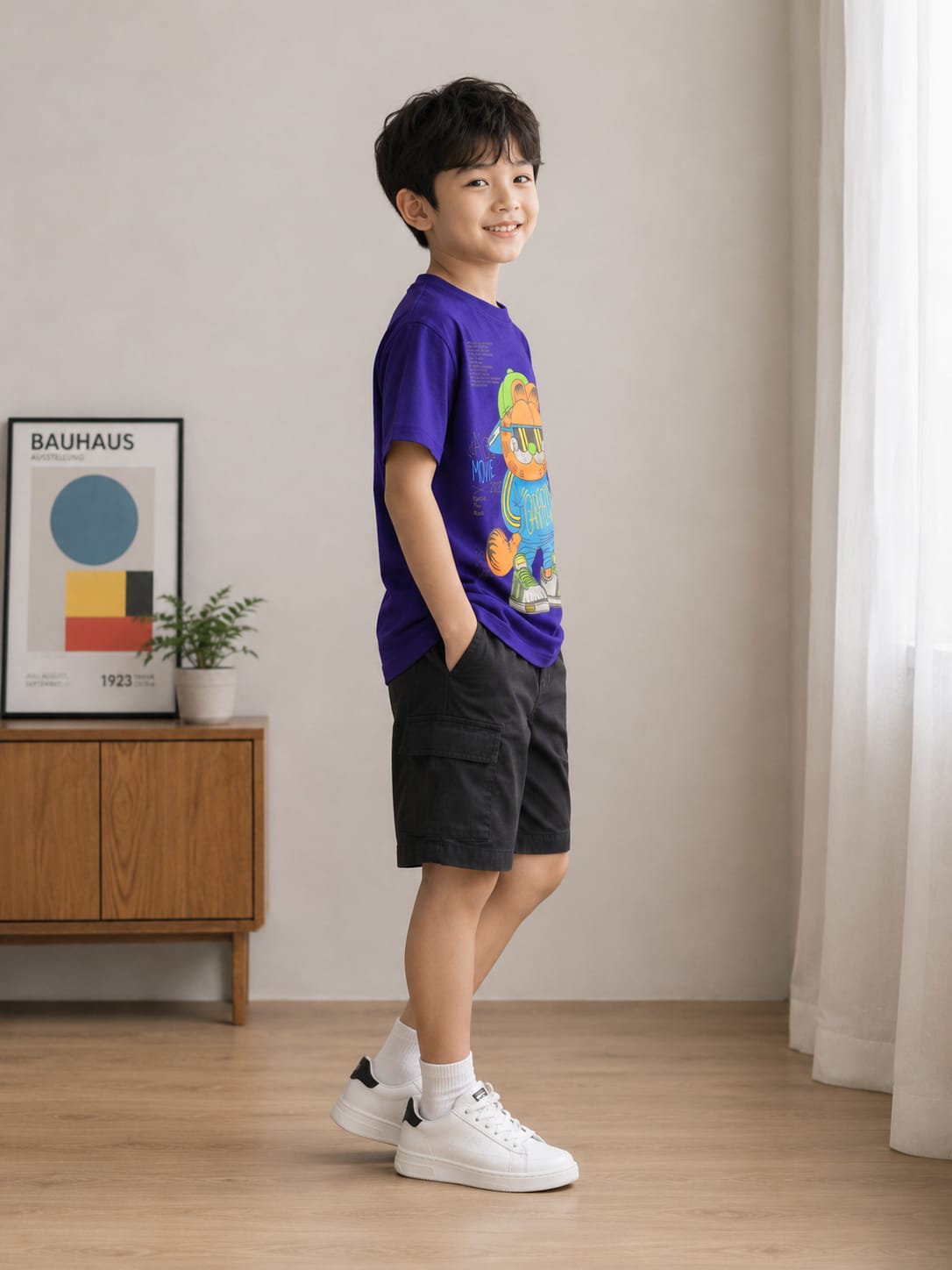 The Garfield "Creative" Super Soft Tee in Royal Purple