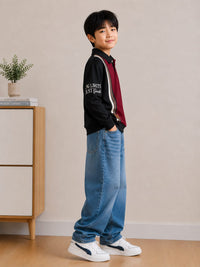 Maroon Full Sleeves Polo T-Shirt