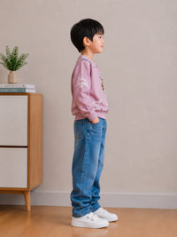 Dusty Mauve Full Sleeves T-Shirt
