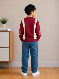 Burgandy Full Sleeves  Space T-Shirt