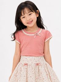 Charming Two-Piece Floral Skirt & Top Set