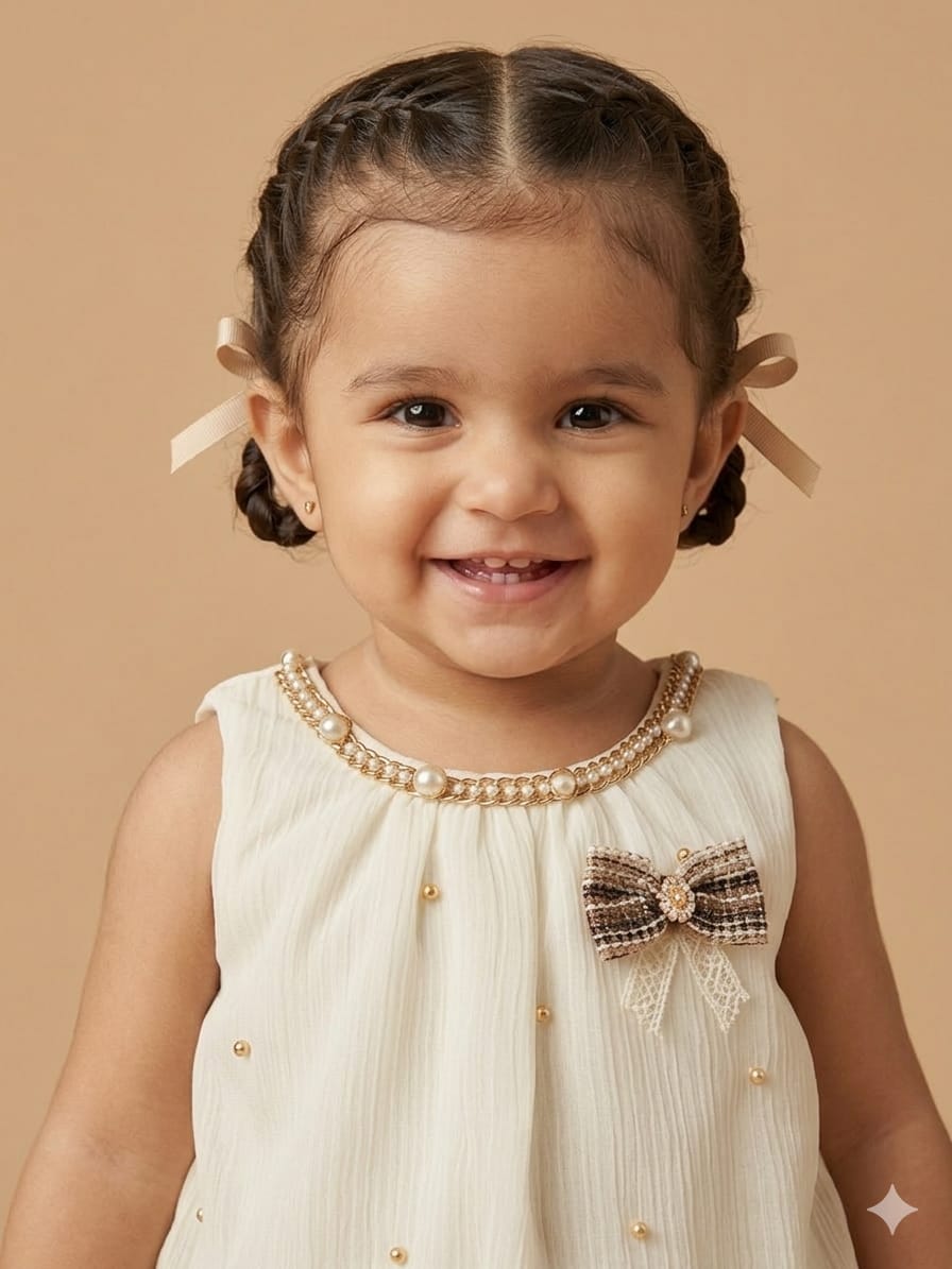 Toddler Girls' Georgette Bow & Bloomer Set