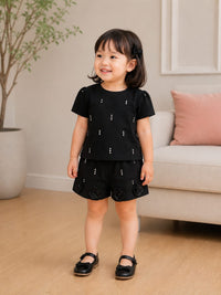 Toddler Girls' Rose Rosette Short Set