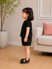 Toddler Girls' Rose Rosette Short Set