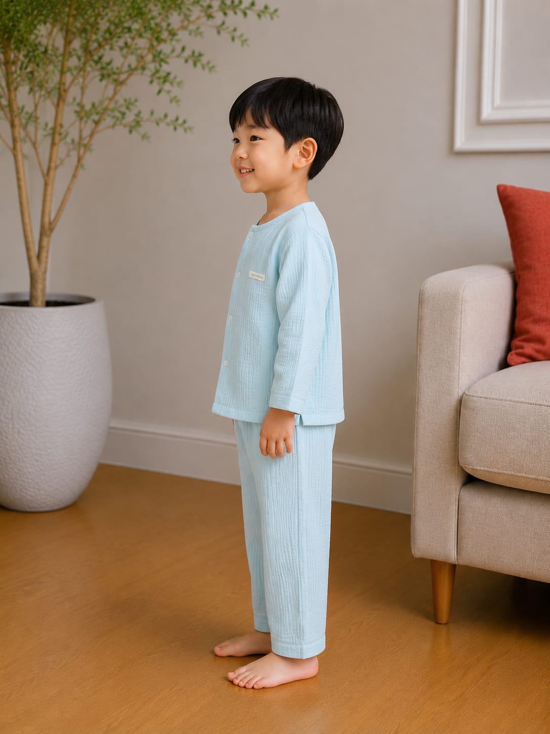 Cozy Muslin Cotton Loungewear & Pajama Set