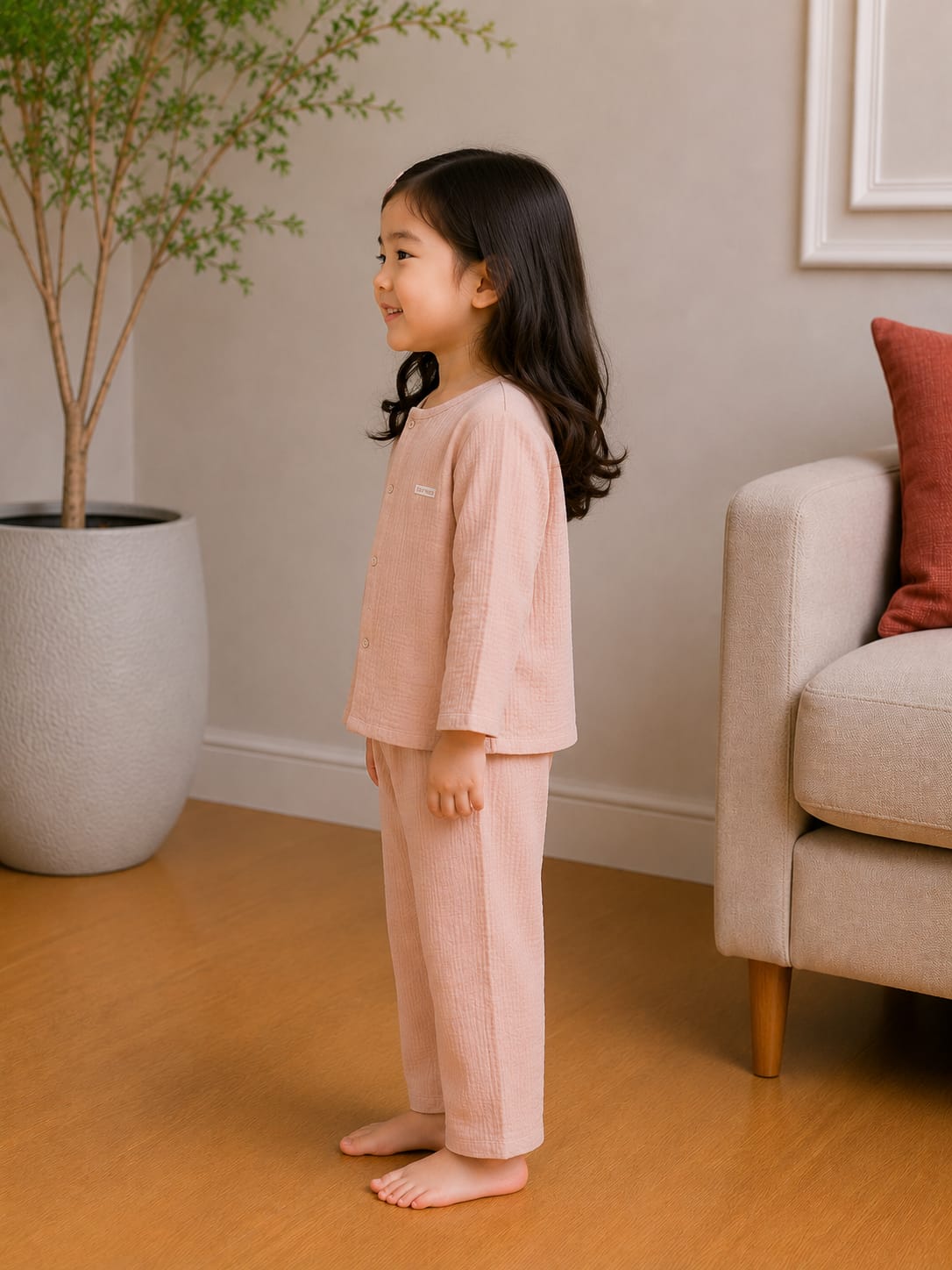 Cozy Muslin Cotton Loungewear & Pajama Set