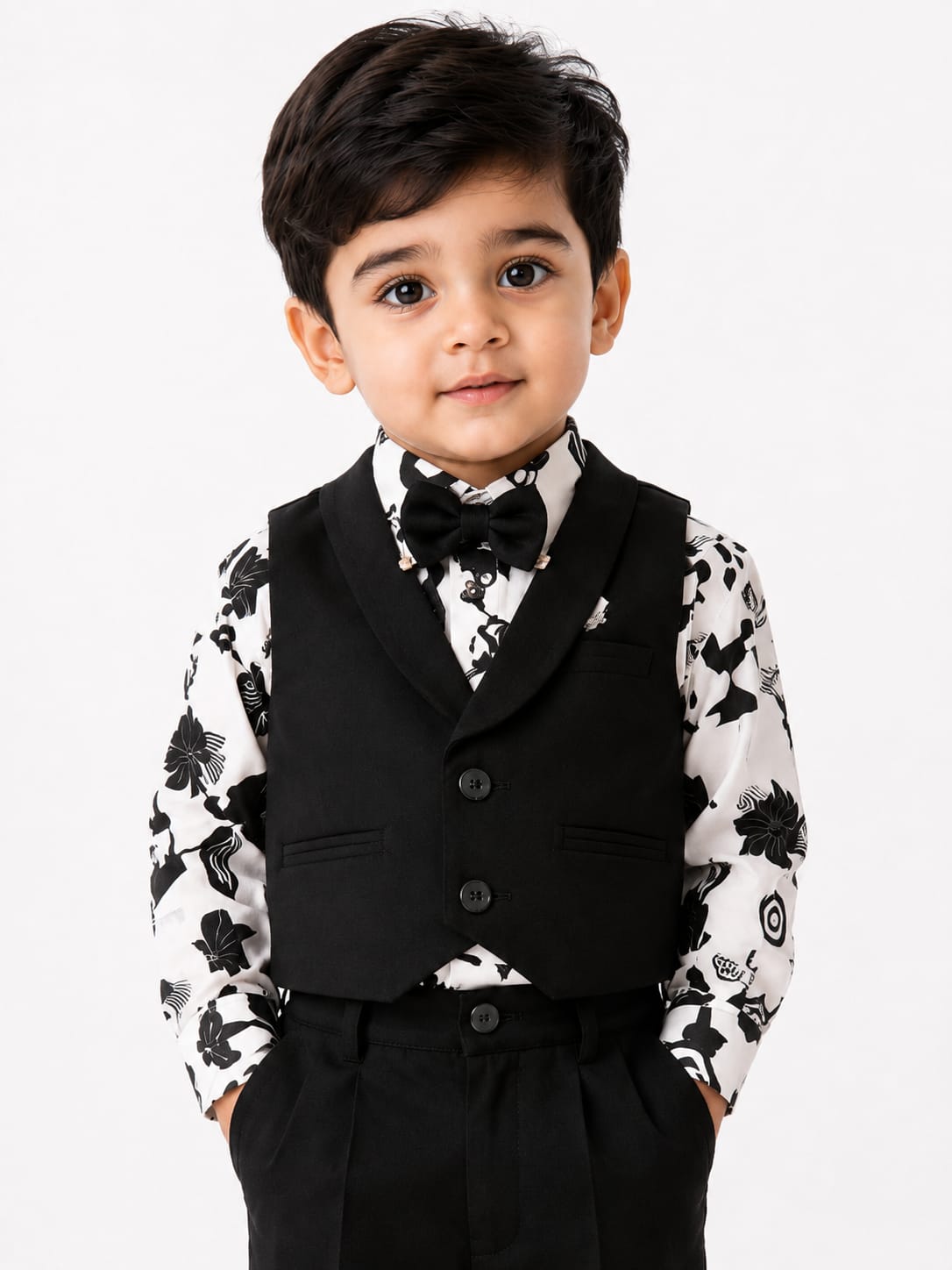 Charming Boys' 4-Piece Tuxedo Party Suit