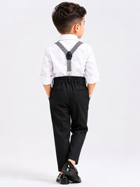 Dapper Gentleman Boys' Formal Suspender Suit Set
