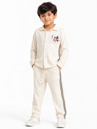 Boys' Luxury Ribbed Loungewear Co-Ord Set