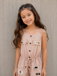 Chic Utility-Style Summer Playsuit