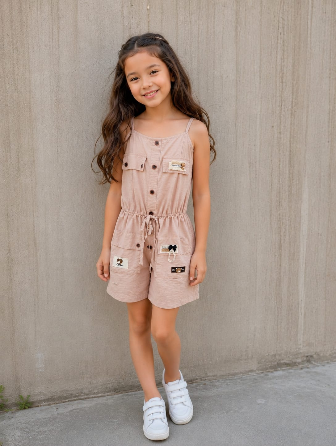 Chic Utility-Style Summer Playsuit