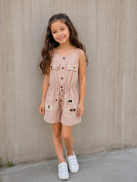 Chic Utility-Style Summer Playsuit