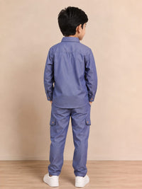 Smart Casual Denim-Look Co-ord Set for Boys