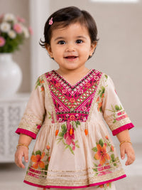 Charming Floral Printed Sharara Set for Girls