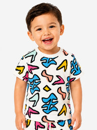 Abstract Doodle Two-Piece Playwear Set