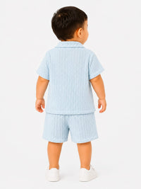 Toddler Palm Tree Embroidered Pointelle Knit Set