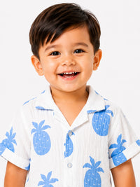 Toddler Tropical Pineapple Resort Shirt