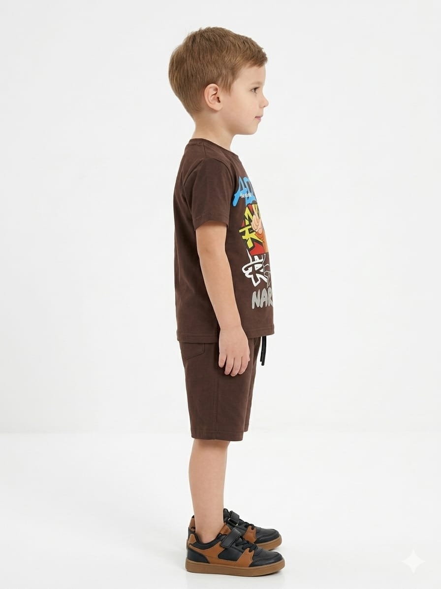 Naruto Anime Two-Piece Co-ord Shorts Set