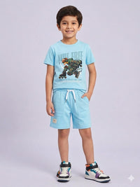 "Live Free" Skater Two-Piece Co-ord Shorts Set