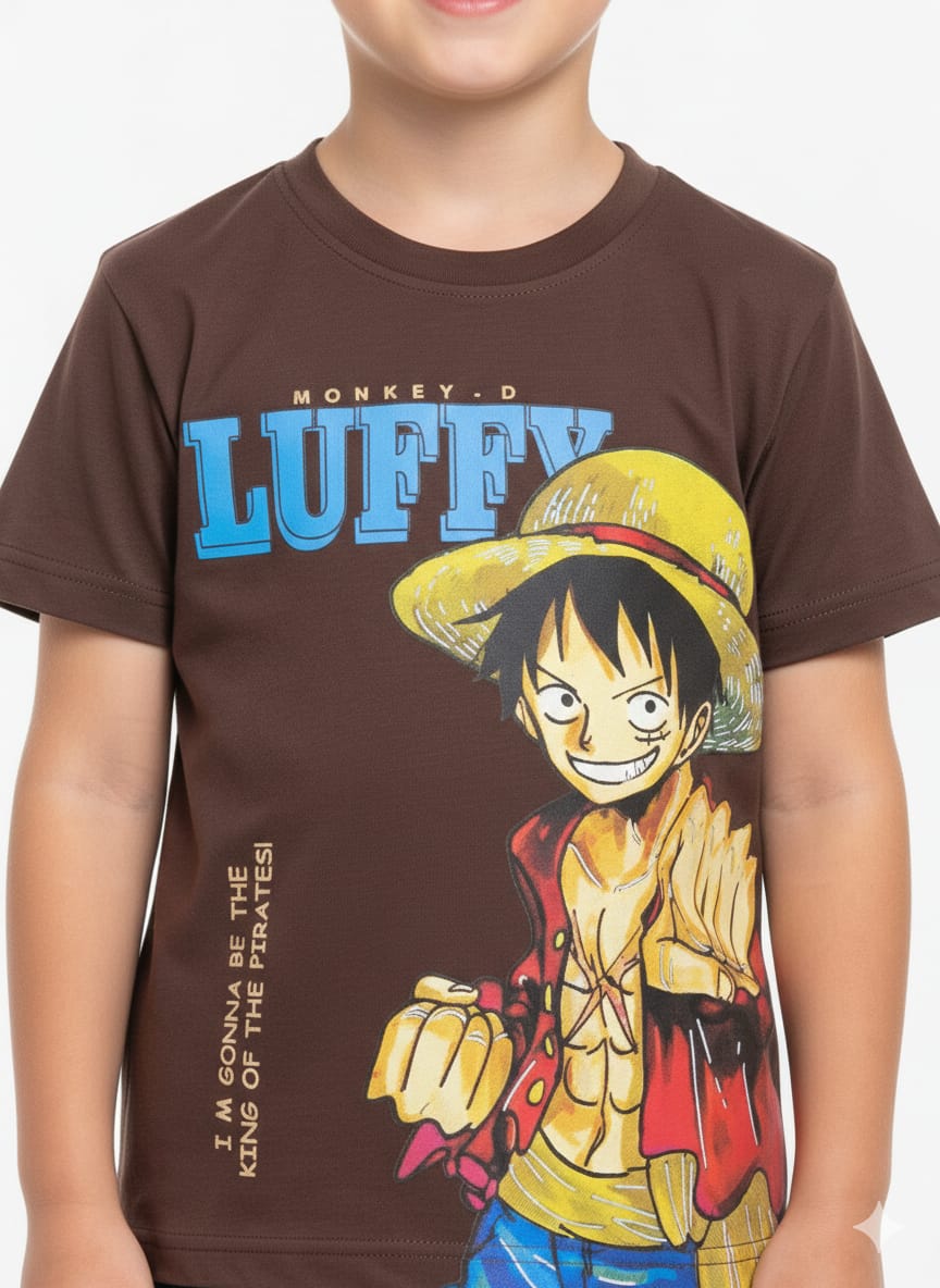 One Piece Luffy Graphic Cotton T-Shirt