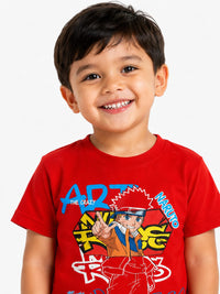Boys' Naruto Anime Graphic T-Shirt & Shorts Set