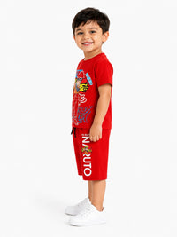 Boys' Naruto Anime Graphic T-Shirt & Shorts Set