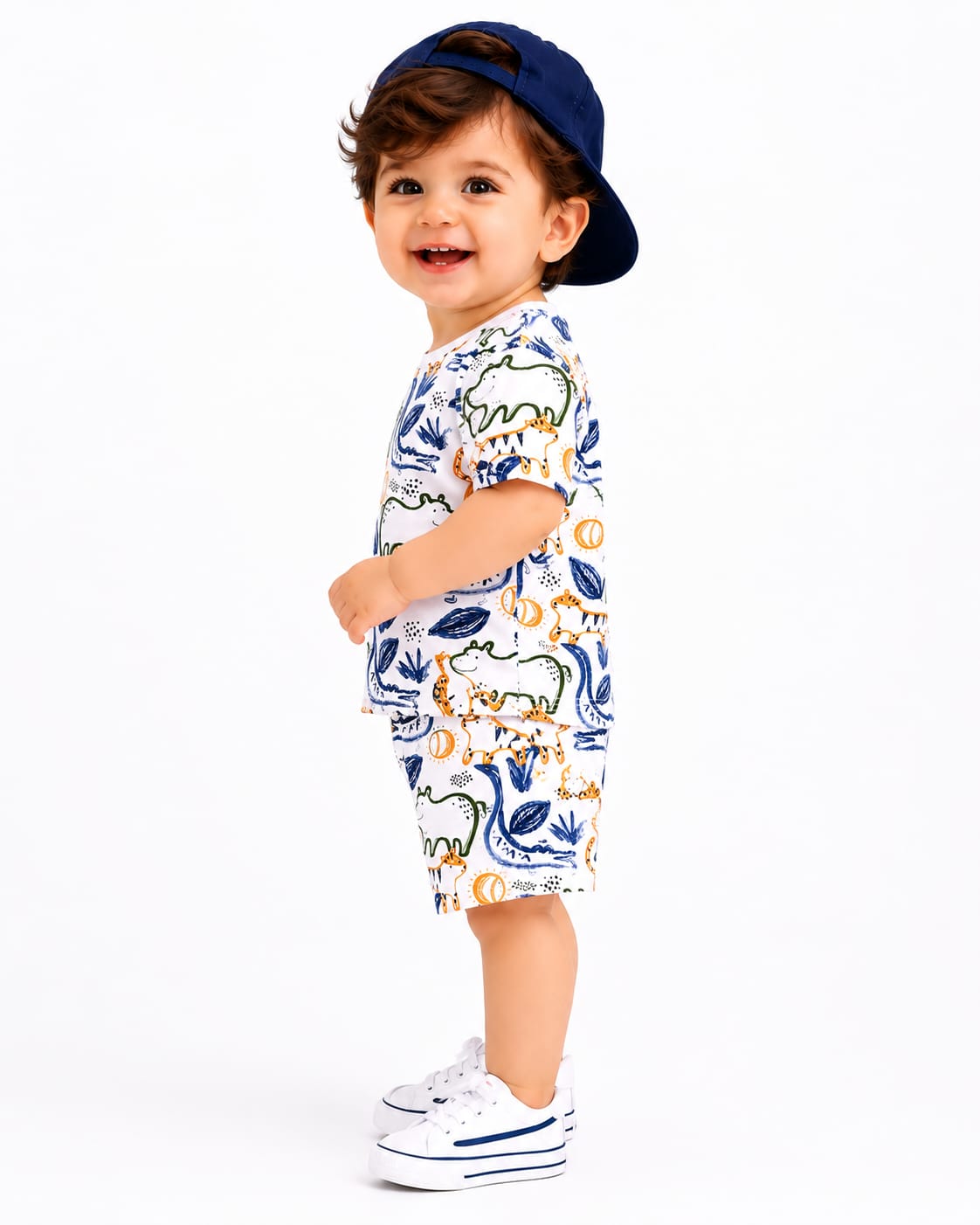Toddler Boys' Illustrated Jungle Sketch Co-Ord Set