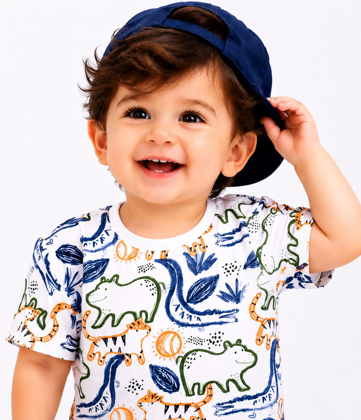 Toddler Boys' Illustrated Jungle Sketch Co-Ord Set