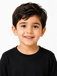Boys Essential Long Sleeve Jet Black T-Shirt