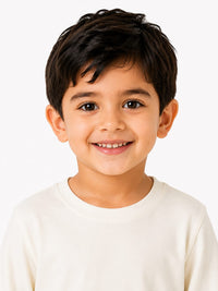 Boys Essential Long Sleeve Cream T-Shirt