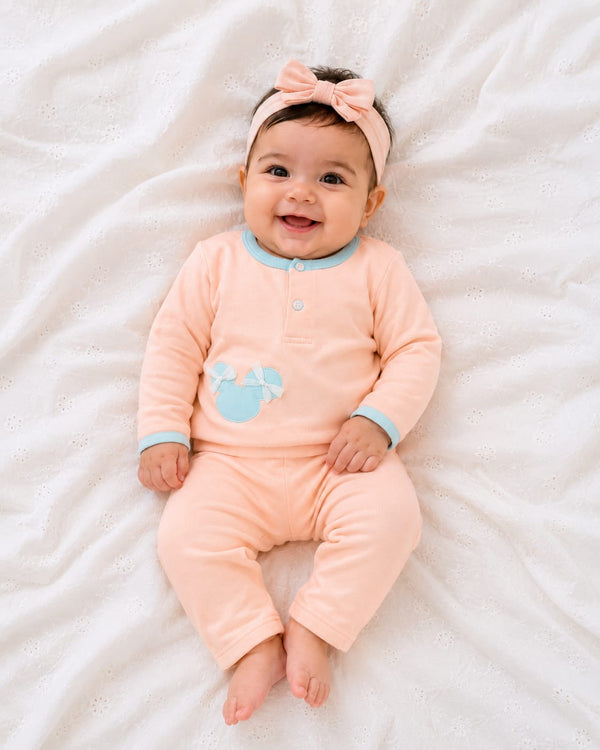 Adorable Mouse Silhouette Infant Co-Ord Set