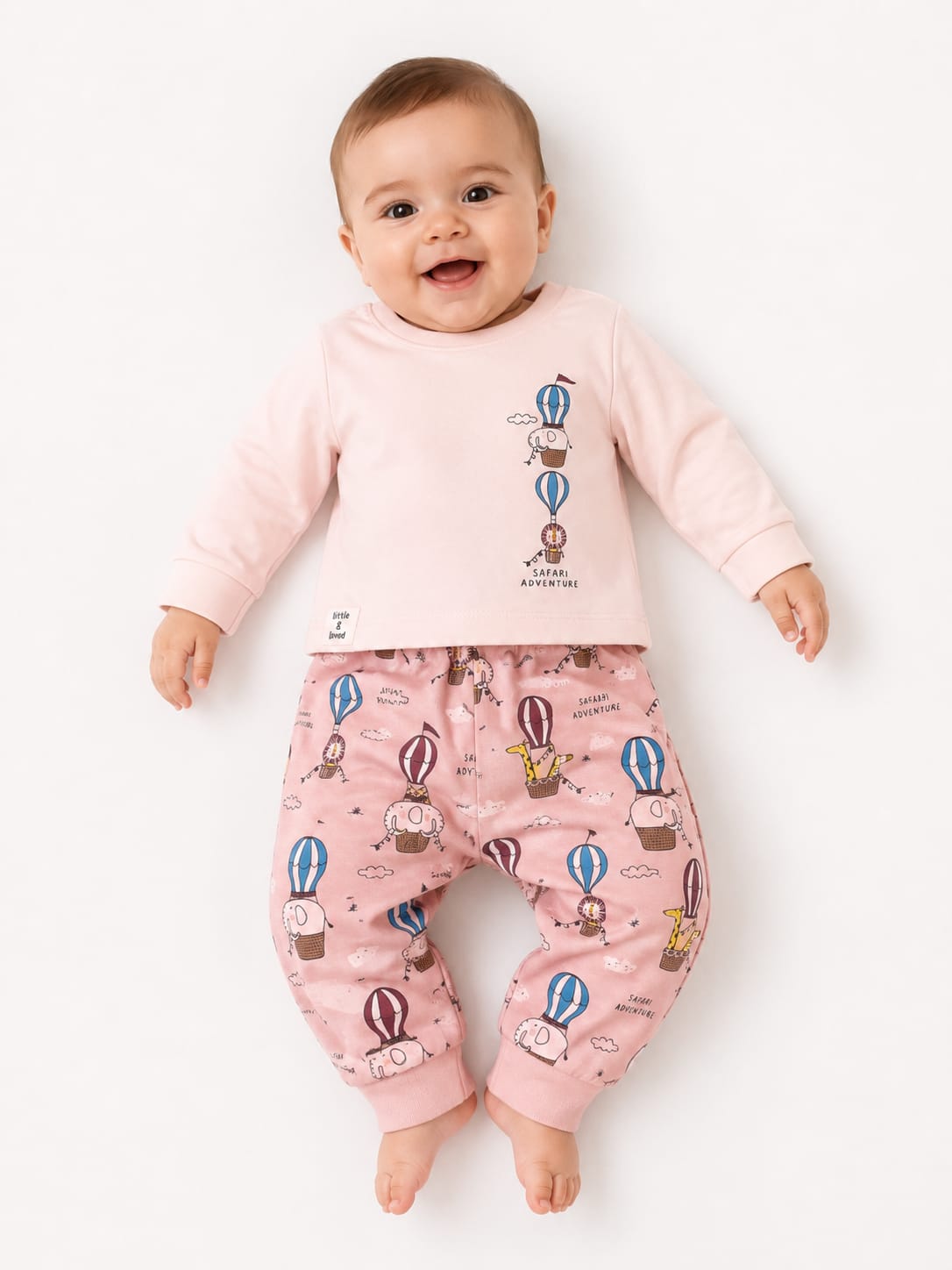 Whimsical Safari Hot Air Balloon Infant Co-Ord Set