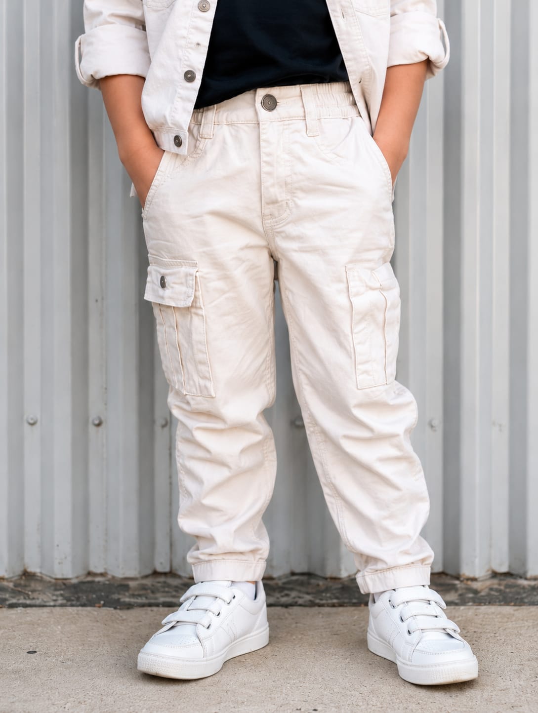 Kids' Off-White Utility Cargo Jeans / Denim Joggers