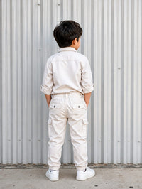 Kids' Off-White Utility Cargo Jeans / Denim Joggers