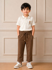 Boys' Premium Minimalist Knit Lower – Earthy Brown