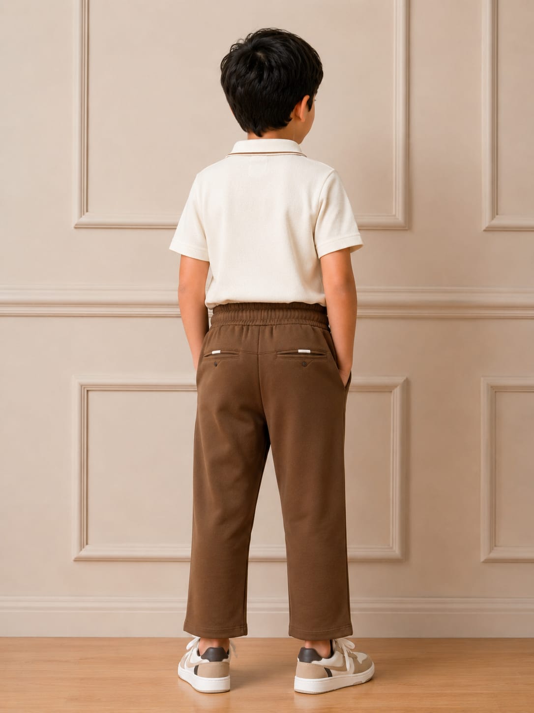 Boys' Premium Minimalist Knit Lower – Earthy Brown