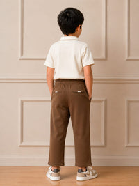 Boys' Premium Minimalist Knit Lower – Earthy Brown
