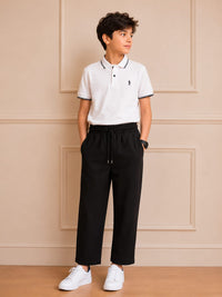 Boys' Premium Minimalist Knit Lower – Classic Black