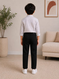 Boys Premium Black Regular Slim Fit Casual Trousers / Jeans (Copy)