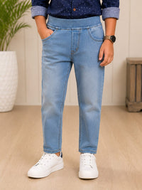 Boys Premium Light Wash Comfort-Waist Regular Fit Denim Jeans