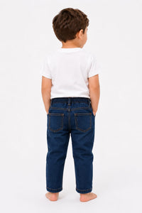 Boys Premium Mid-Wash Comfort Elasticated Denim Jeans