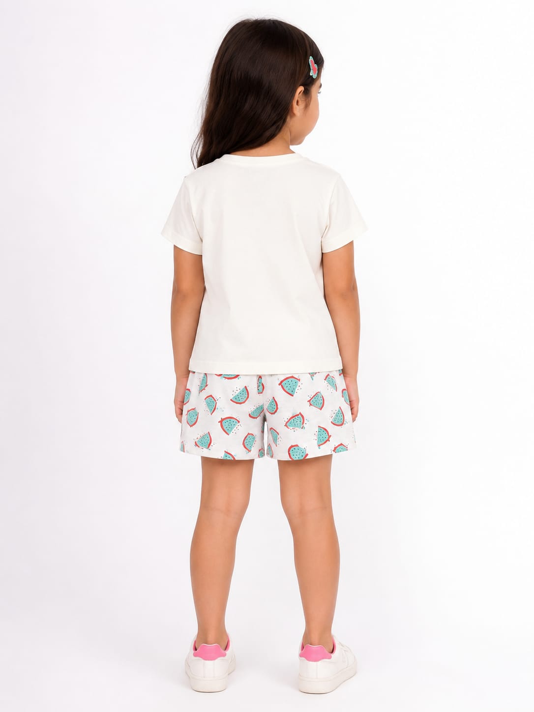 Girls' Watermelon Print Summer Co-Ord Set