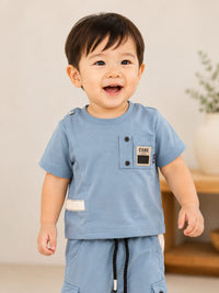 Toddler Boys Casual Cargo T-Shirt & Joggers Co-ord Set