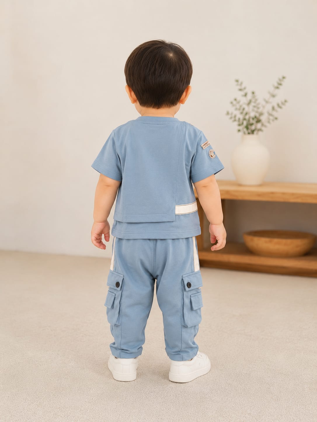 Toddler Boys Casual Cargo T-Shirt & Joggers Co-ord Set
